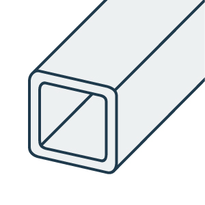 Aluminium Rör Fyrkant EN AW-6082